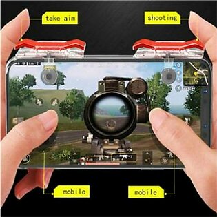 Pubg Mobile Game Triger/Controller- L1 R1 - Black Trigger - For Adriod And Iso Compatible