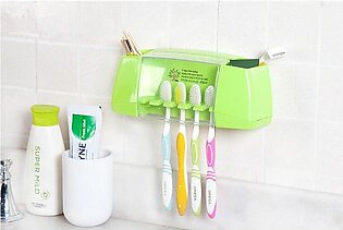 Multifunctional Strong Adhesive Type Toothpaste Toothbrush Holder Bathroom Cute