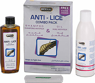 𝗛𝗘𝗠𝗔𝗡𝗜 𝗛𝗘𝗥𝗕𝗔𝗟𝗦 - Anti-lice Combo, (shampoo 150ml - Oil 120ml)