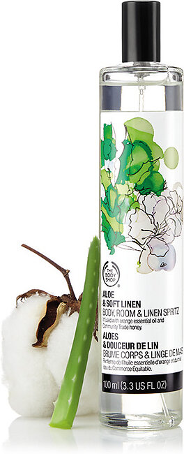 The Body Shop Aloe And Soft Linen Body, Room And Linen Spritz (100ml)