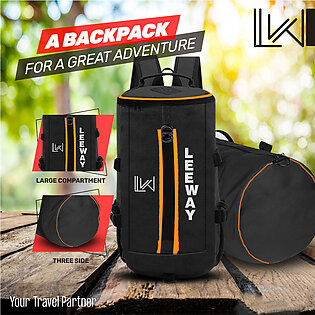 45-l Trekking Backpack Bag For Men Travelling And Hiking Bag, Gym Bag Grey & Black Travel Bag Weekend Luggage Tour Bag, Backpack Bag For Men Women