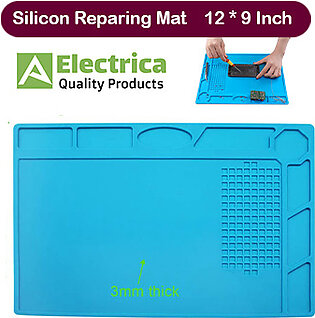 Non-Slip Silicone Soldering Pad 12inch X 9inch 4mm ESD Work For Mobile Repairing Mat Cell Phone Repair Tool