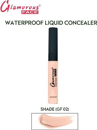Glamorous Face Liquid Conealer, Oil Free Under Eye Liquid Concealer, Waterproof Matte Liquid Concealer. Shade 02