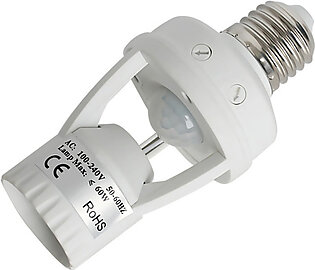 PIR Motion Sensor Bulb Holder E27 to E27