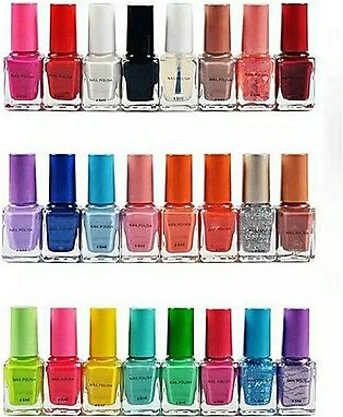 Pack of 12 Permanent Nail Paints