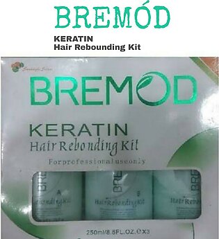Bremod keratin hair rebonding kit 250ml Each