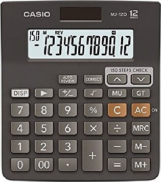 Mj-12d 150 Steps Recheck 12 Digit Mini Desktop Calculator