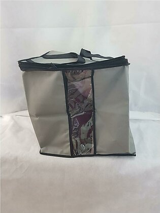 Non Woven Foldable Clothes Organizer Box Bag Grey