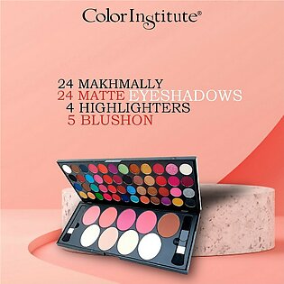Color Institute 24+24+5+4 Eyeshadow, Highlighter, Shimmer And Blushon Makeup Pallete