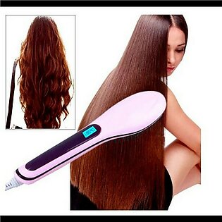 Hot Combs Electric Fast Hair Straightener Comb Lcd Iron Brush Auto Massager Tool Electric Straightening Comb