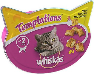 Whiskas Temptations Cat Treats Chicken & Cheese - 60gm