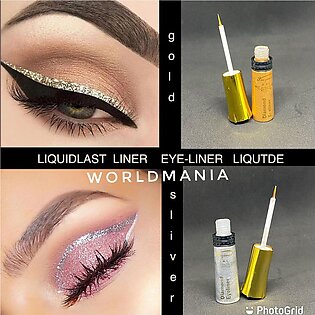 Glitter Eye Liner Silver & Golden For Eye Makeup. (pack Of 2)