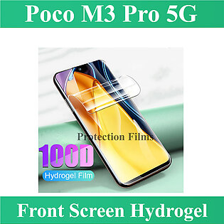 Xiaomi  POCO M3 Pro 5G Front Jelly Protector Soft Film Protection TPU Hydrogel With Sides Cover For Xiaomi  POCO M3 Pro 5G - Transparent