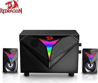 Redragon GS700 Toccata 2.1 RGB Gaming Speakers with Aux 3.5mm Stereo Heavy Bass