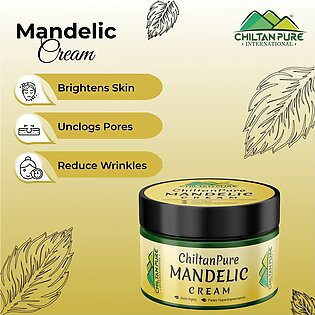 Mandelic Cream - Anti-aging, Brightens Skin, Acts As Natural Exfoliant & Reduce Hyperpigmentation