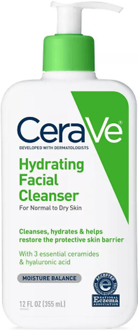 Cerave Hydrating Facial Cleanser - 355ml Usa Stock