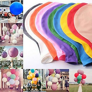 10 Jumbo Size Multi Colored Balloons
