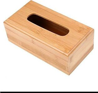 Wooden Plain Tissue Box