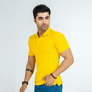 Reverb Yellow Unisex Polo Tshirt