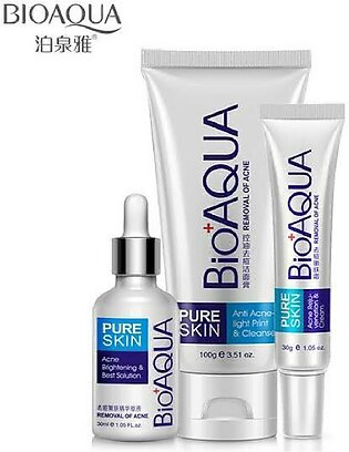 Bioaqua Skin Care Acne Face Treatment Pack Of 3