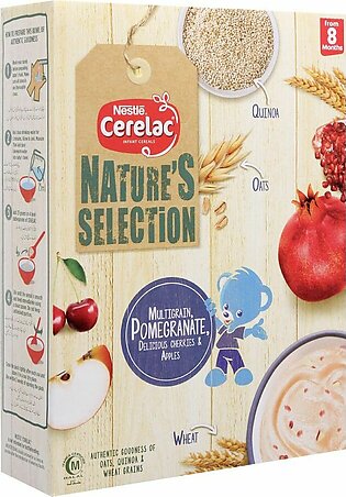 Nestle Cerelac NATURE'S SELECTION Multigrain Pomegranate & Cherries 350G - Baby Food