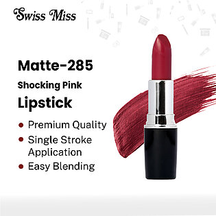 Swiss Miss Lipstick Shocking Pink (MATTE-285)
