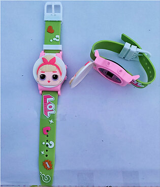 Happy Time Cartoon Electronic Watch Children Time Toy Digital Watch For Girls