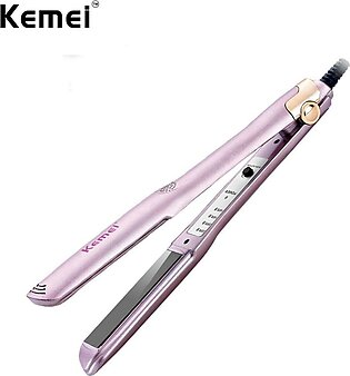 KEMEI KM-852 Tourmaline Ceramic Iron Hair Straightener Hair Straightening Small Splint Plug-in Wet And Dry Hair Styling Tool