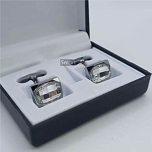 Modern Design Cufflink studs for men - Silver