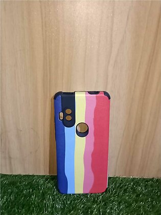 Motorola One Hyper Rainbow Case Soft Silicon Back Cover