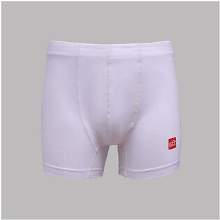 EziFit White Lycra Short Boxers Trunks For Men, Gents and Boys