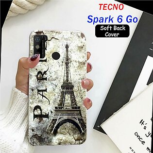 Tecno Spark 6 Go Back Cover - Eiffal Tower 2Gud Soft Case Cover