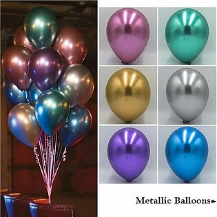 12 Pcs Chrome / Metallic Latex Balloons Wedding Party Decor Globos Metalicos Thick Pearl Metallic Latex Ballon Helium Supplies