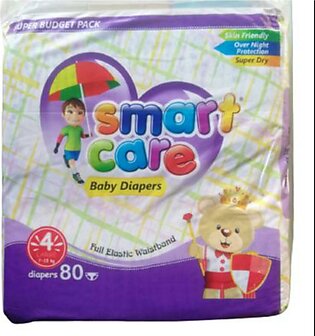 Smart Care Baby Diaper (size 4no Large 7-15kg) 80-pcs Pack