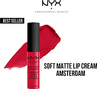 NYX Professional Makeup - Cosmetics Soft Matte Lip Cream Liquid Lipstick Amsterdam