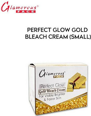 Glamorous Face Perfect Glow Gold Bleach Cream, Extra Strength Cream Bleach, For Visible Brighter & Fairer Skin 28gram.