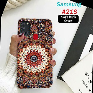 Samsung A21S Back Cover - Floral - 2Gud Soft Case Cover