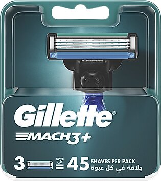 Gillette Mach3 Plus System Shaving Razor Carts 3s