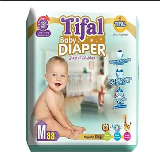 Tifal Baby Diaper Mega Pack (size 3no Medium 6-11kg) 88-pcs