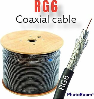 Rg6 Coaxial Cable Tv Cable - Antenna Satellite Dish Digital Signal Audio Video Cable