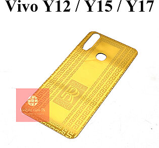 Back Golden Protector For Vivo Y15 | Vivo Y12 | Vivo Y17