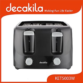 Decakila 4 Slice Extra-wide Slot Toaster With 6-setting Browning Control - 1500w