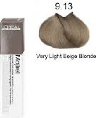 L'oreal Professionnel Majirel Hair Color 50ml 9.13 (very Light Beige Blonde) With Developer 60 Ml
