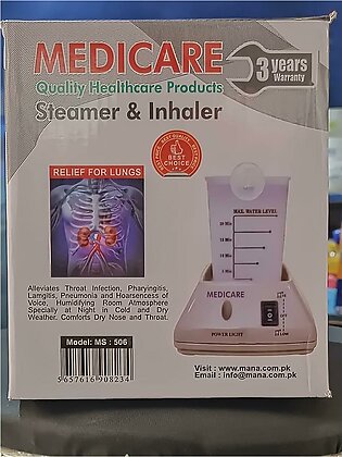 MEDI CARE  STEAMER & INHALER  Steamer & Inhaler 2 in One  with vicks bam free inside