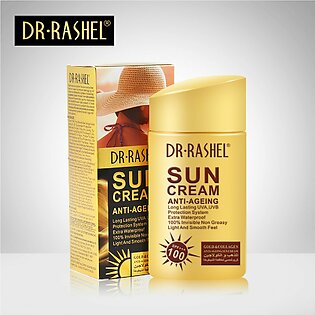 DR.RASHEL Sun cream Anti-Aging Summer Moisturizer UV protector SPF100 Sunscreen Lotion Gold collagen sun block cream 80g DRL 1309
