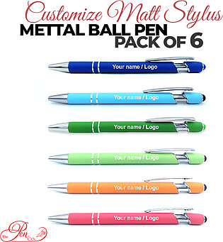 Pack of 6 Customize Metal Pen