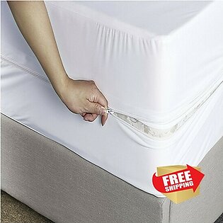 Zipper Waterproof Mattress Cover | Bed Bug Proof - 100% All Sides Waterproof Mattress Protector | All Sizes Available - 6 Sided Waterproof Safety | Choose Size