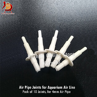 10 pcs Fish Aquarium Air Pipe Joints for 4mm Air Pipe Joints CO2 Pipe Joints   I   Shape as Image