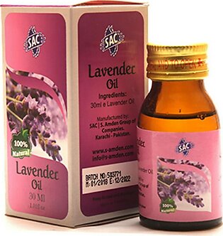 Lavender Oil - 30ml - For Skin, Hair & Health - Sac