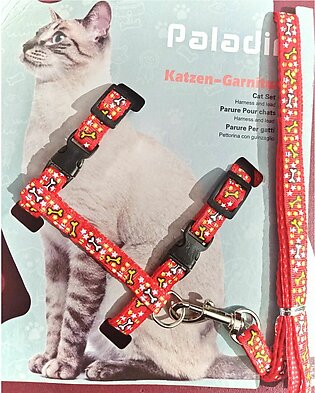 Cat Harness And Leash - Adjustable - Multicolour
